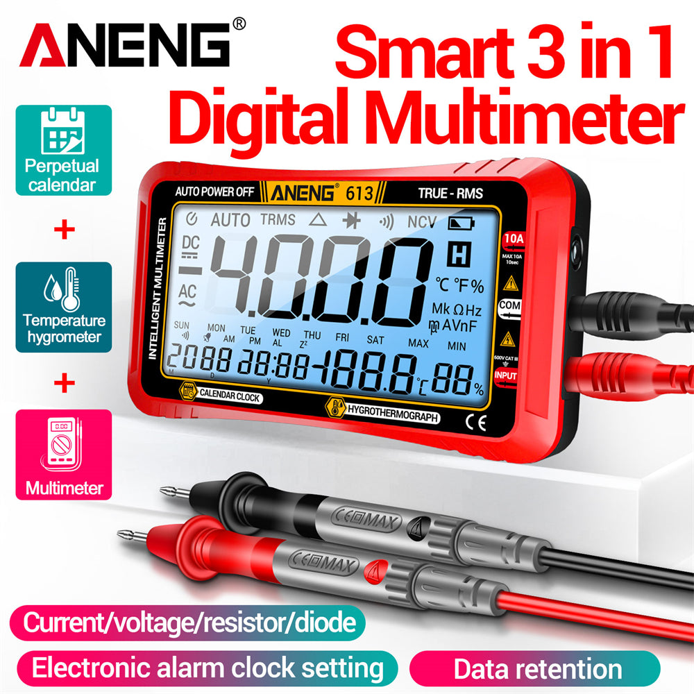 ANENG 613 Smart Multimeter Real-time Power-off Measuring Tester AC/DC Ammeter Voltmeter 4000 Count Digital Multimetro Test Tools