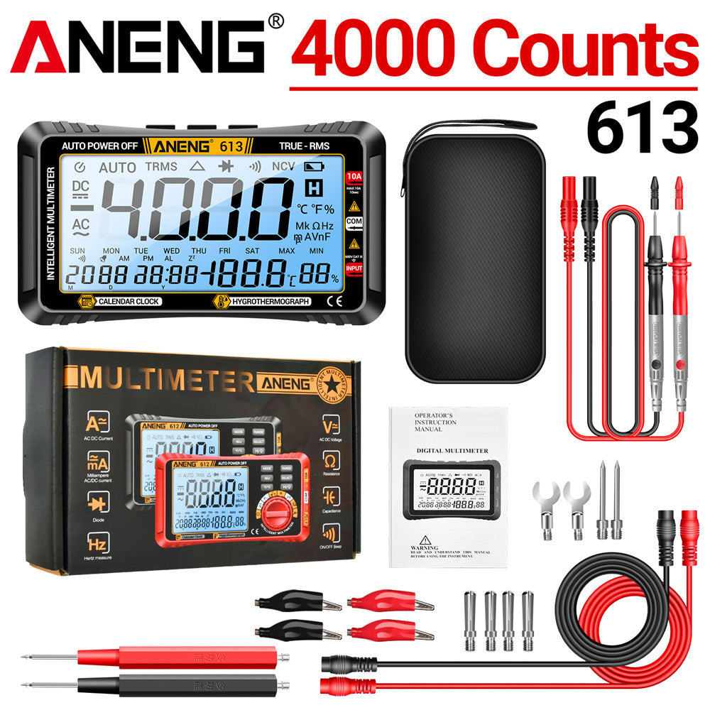 ANENG 613 Smart Multimeter Real-time Power-off Measuring Tester AC/DC Ammeter Voltmeter 4000 Count Digital Multimetro Test Tools