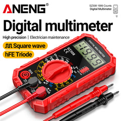 ANENG SZ308 Square Wave Digital Tester 1999 Counts HFE Triode Buzzer Multimeter AC/DC Voltage 10A Current Multimeters Meter Tool