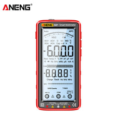 ANENG 681 Rechargable Digital Professional Multimeter Non-contact Voltage Tester AC/DC Voltage Meter LCD Screen Current Tester