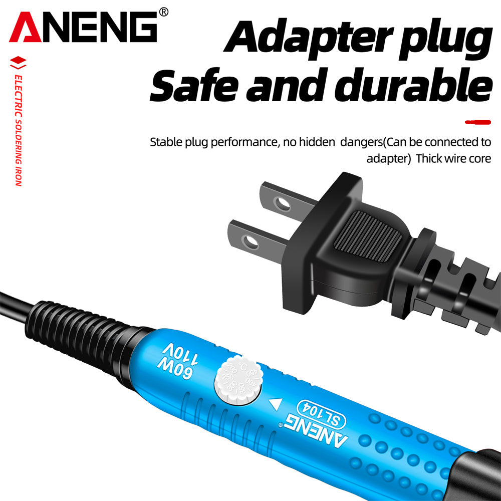ANENG SL104 Electric Soldering Irons Adjustable Temperature Welding Solder Rework Station Heat Pencil Tip Repair Tools 110V