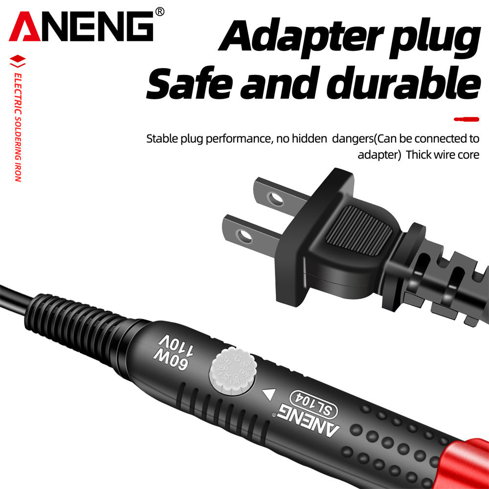 ANENG SL104 Electric Soldering Irons Adjustable Temperature Welding Solder Rework Station Heat Pencil Tip Repair Tools 110V