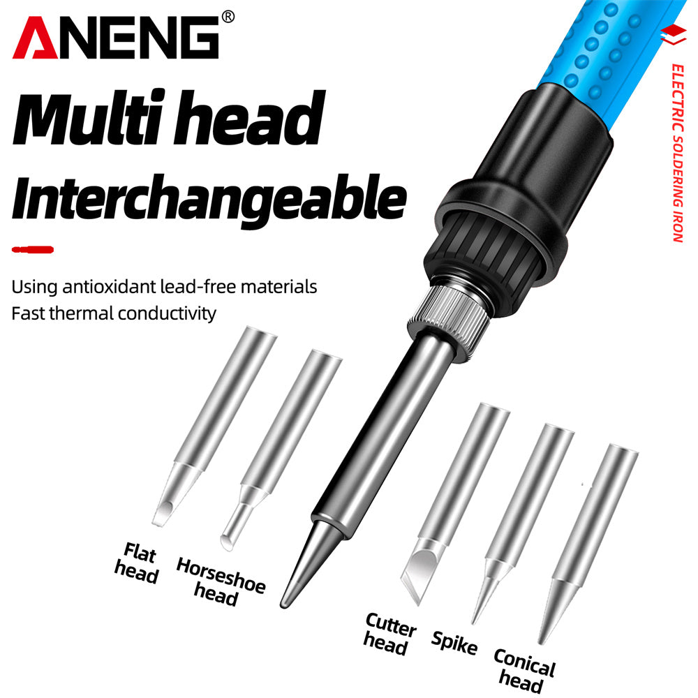 ANENG SL104 Electric Soldering Irons Adjustable Temperature Welding Solder Rework Station Heat Pencil Tip Repair Tools 110V
