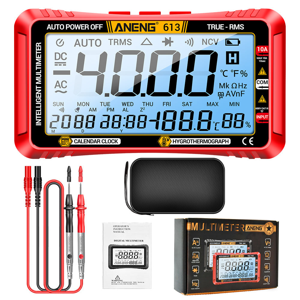 ANENG 613 Smart Multimeter Real-time Power-off Measuring Tester AC/DC Ammeter Voltmeter 4000 Count Digital Multimetro Test Tools ANENG TOOLS