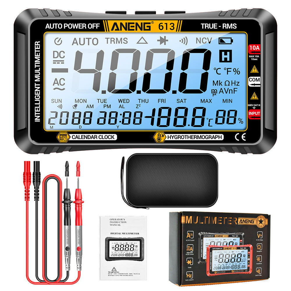 ANENG 613 Smart Multimeter Real-time Power-off Measuring Tester AC/DC Ammeter Voltmeter 4000 Count Digital Multimetro Test Tools ANENG TOOLS