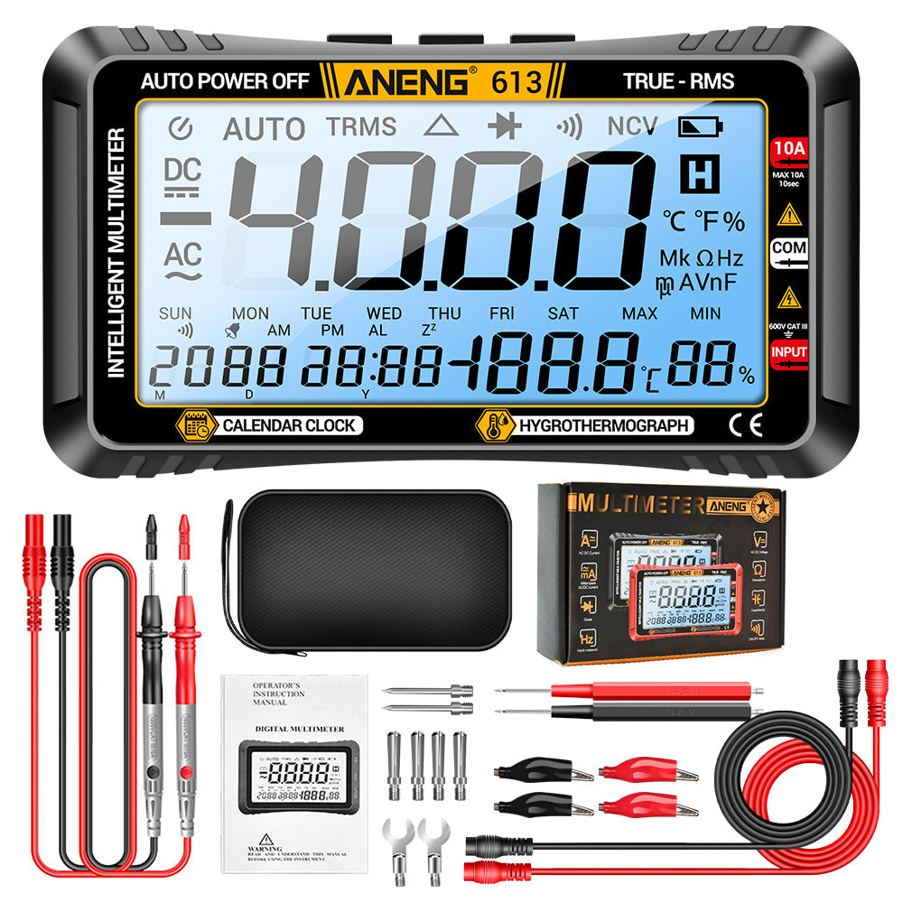 ANENG 613 Smart Multimeter Real-time Power-off Measuring Tester AC/DC Ammeter Voltmeter 4000 Count Digital Multimetro Test Tools ANENG TOOLS
