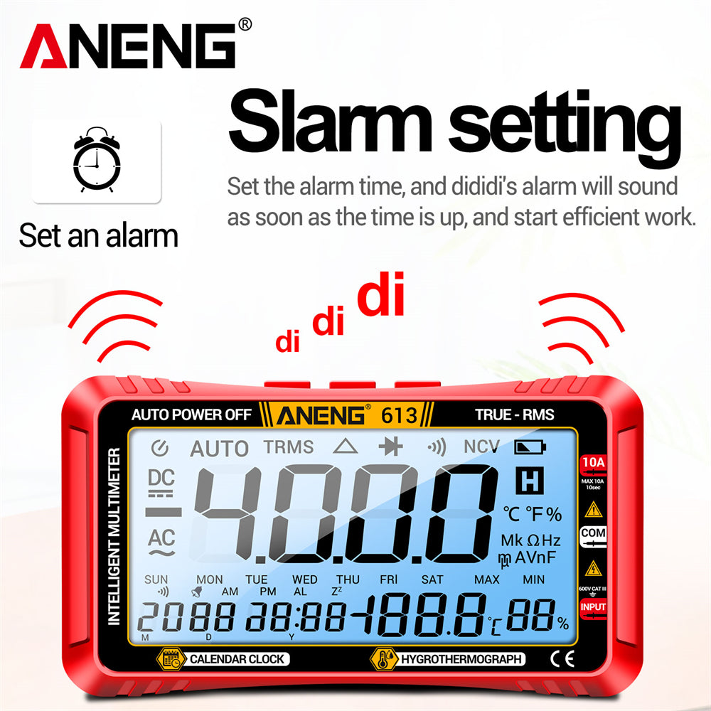 ANENG 613 Smart Multimeter Real-time Power-off Measuring Tester AC/DC Ammeter Voltmeter 4000 Count Digital Multimetro Test Tools ANENG TOOLS