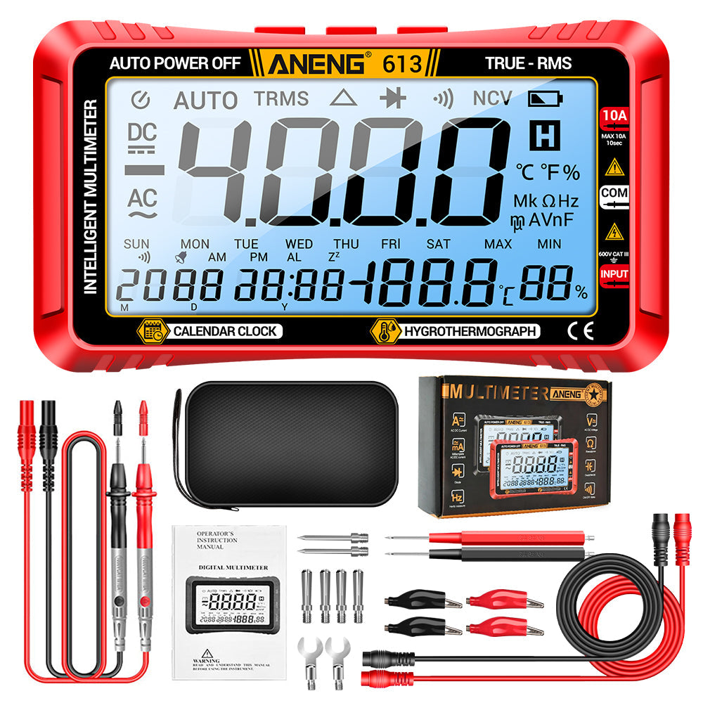 ANENG 613 Smart Multimeter Real-time Power-off Measuring Tester AC/DC Ammeter Voltmeter 4000 Count Digital Multimetro Test Tools ANENG TOOLS
