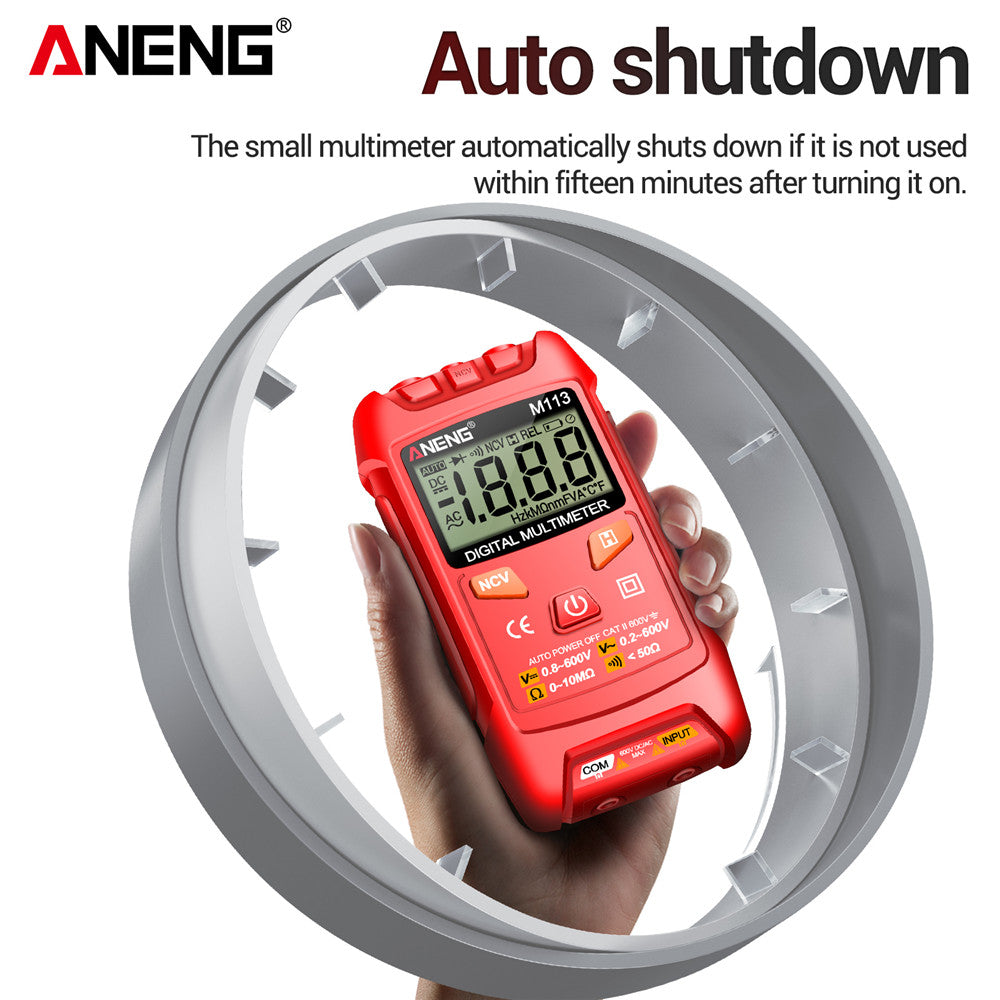 ANENG M113 Mini Digital Multimeter AC/DC Voltage Meter 1999 Counts Multimetro Ohm NCV Electricity Tools Measuring Instruments