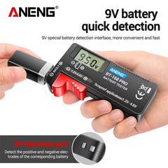 ANENG BT-168 PRO Digital Battery Capacity Tester 9V 1.5V Button Cell Test LCD Battery Universal Tester analyzers Test Tools