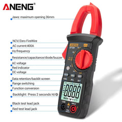 ANENG ST181 Digital Clamp Meter Car Amp Hz Capacitance NCV 4000 Counts Multimeter AC Current Ammeter Voltage Ohm Tester tools ﻿