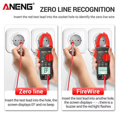 ANENG ST181 Digital Clamp Meter Car Amp Hz Capacitance NCV 4000 Counts Multimeter AC Current Ammeter Voltage Ohm Tester tools ﻿
