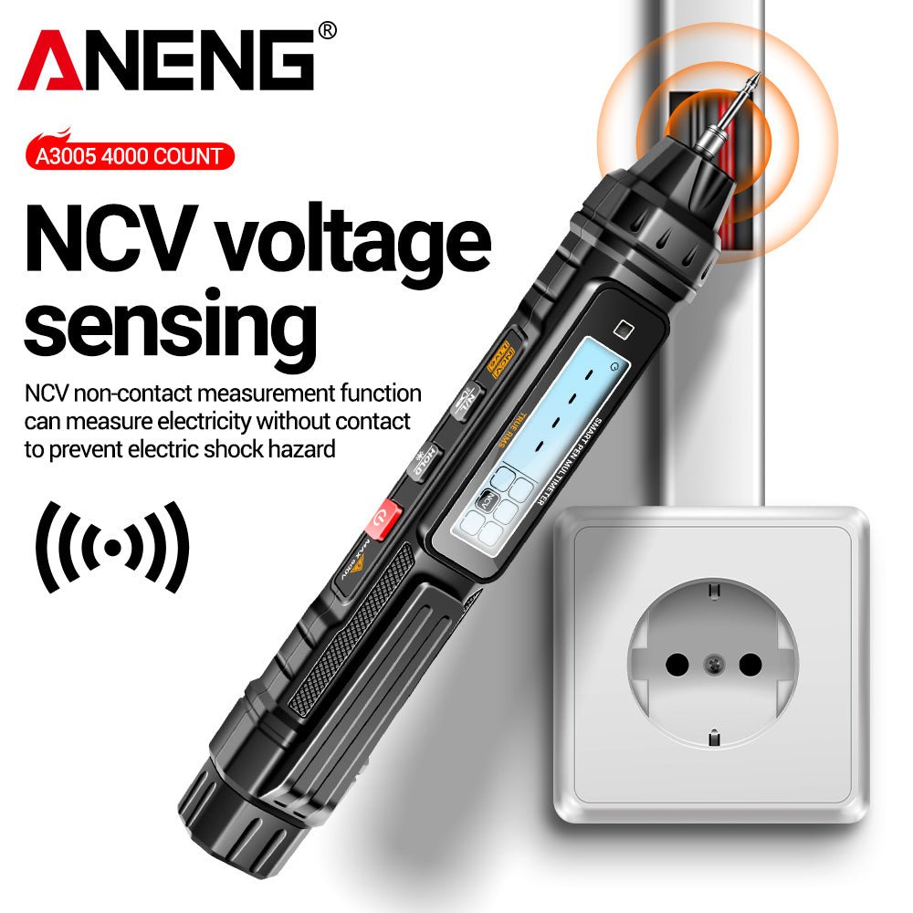 ANENG A3005 Pen Type Multimeter Digital Professional Mini AC/DC Voltage 4000 Counts Meter Resistance NCV Ohm Diode Tester tools - ANENG TOOLS