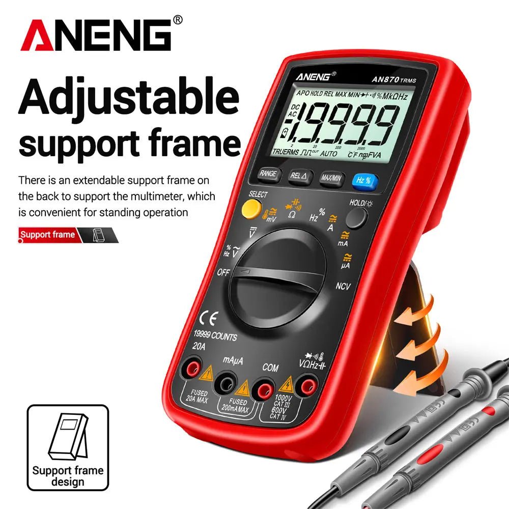 ANENG AN870 Digital Multimeter 19999 Counts True Rms Multimeters Transistor Tester Voltimetro Profesional Capacitance Meter - ANENG TOOLS