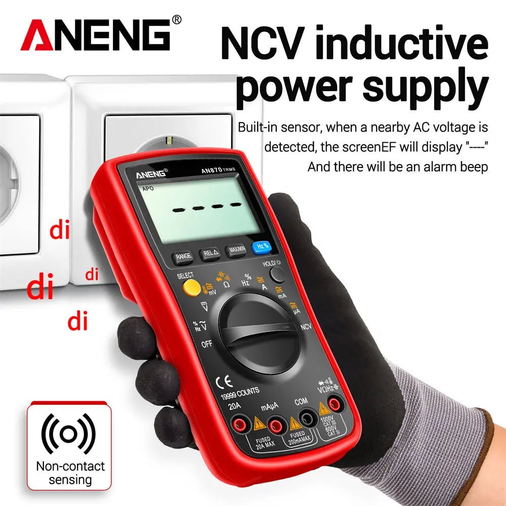 ANENG AN870 Digital Multimeter 19999 Counts True Rms Multimeters Transistor Tester Voltimetro Profesional Capacitance Meter - ANENG TOOLS