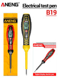 ANENG B19 Digital Voltmeter Smart Measuring Pen With LCD Backlight Circuit Detection On/off NCV Safety Voltage Tester AC11V - 450V - ANENG TOOLS
