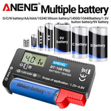 ANENG BT - 168 PRO Digital Battery Capacity Tester 9V 1.5V Button Cell Test LCD Battery Universal Tester analyzers Test Tools - ANENG TOOLS