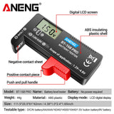 ANENG BT - 168 PRO Digital Battery Capacity Tester 9V 1.5V Button Cell Test LCD Battery Universal Tester analyzers Test Tools - ANENG TOOLS