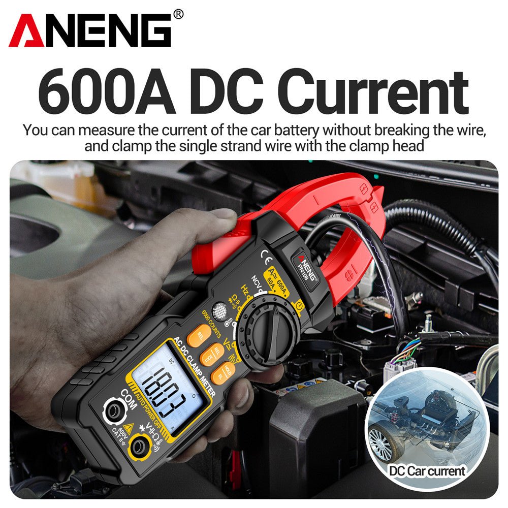 ANENG PN108 Clamp Meter Multimeter 6000 Counts AC/DC Voltage Tester 600A Current Resistance Capacitance High Precision Test Tool - ANENG TOOLS
