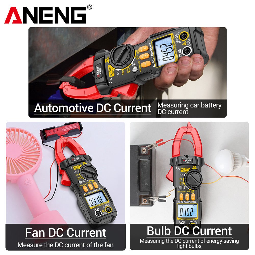 ANENG PN108 Clamp Meter Multimeter 6000 Counts AC/DC Voltage Tester 600A Current Resistance Capacitance High Precision Test Tool - ANENG TOOLS