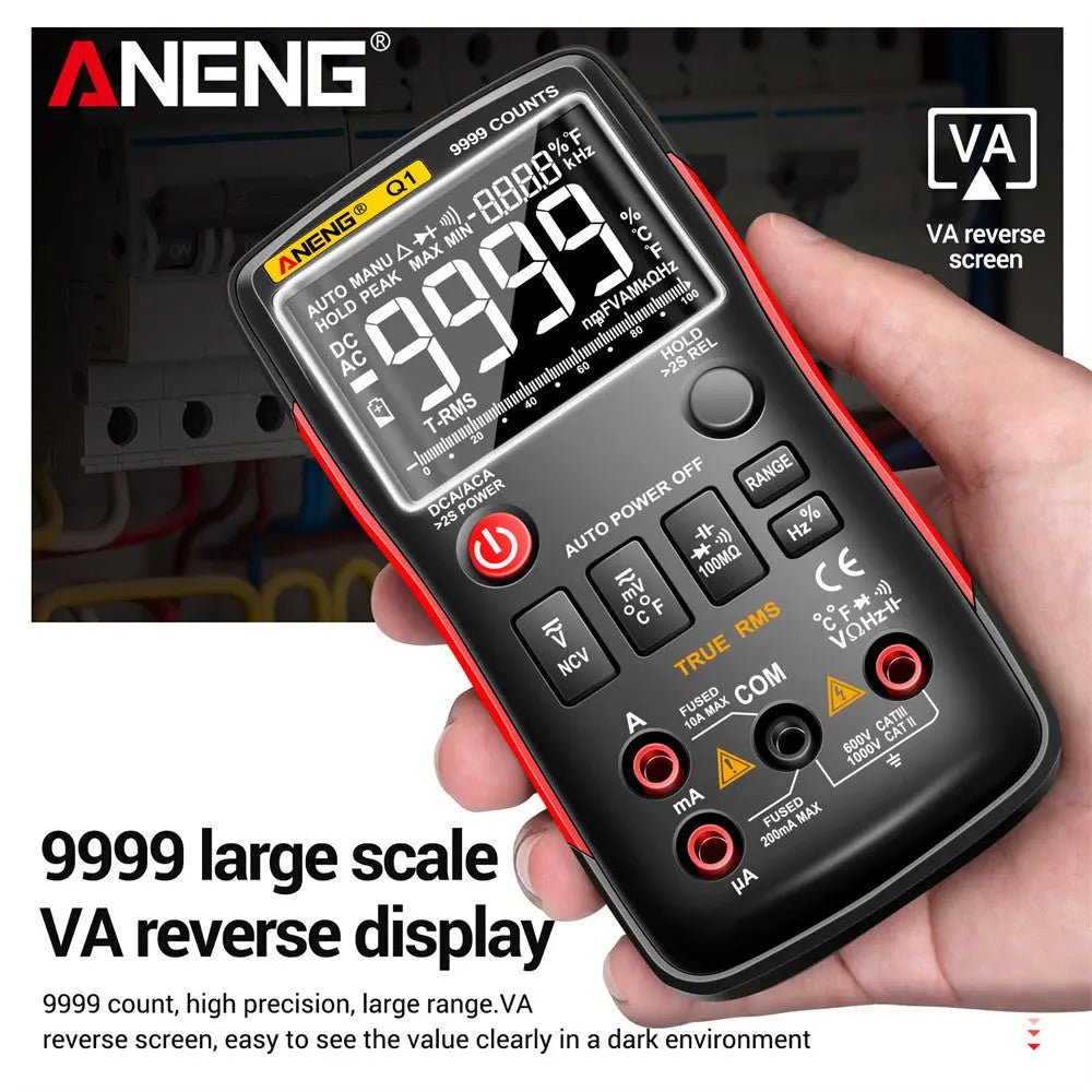ANENG Q1 Digital Multimeter 9999 Analog Tester True RMS Professional Multimetro DIY Transistor Capacitor NCV Testers Lcr Meter - ANENG TOOLS