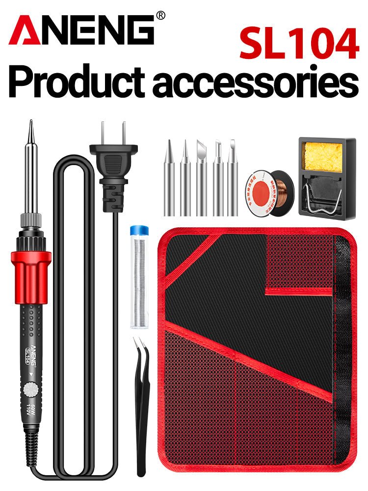 ANENG SL104 Electric Soldering Irons Adjustable Temperature Welding Solder Rework Station Heat Pencil Tip Repair Tools 110V - ANENG TOOLS