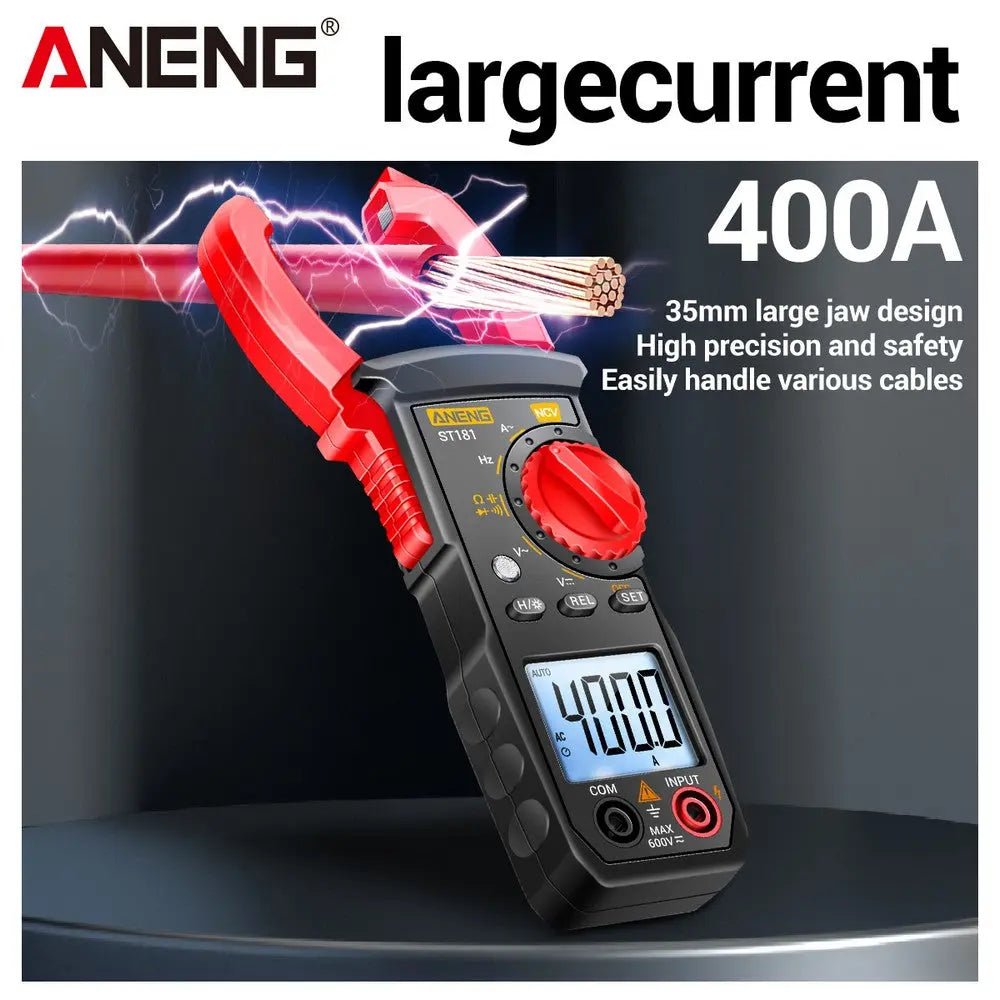 ANENG ST181 Digital Clamp Meter Car Amp Hz Capacitance NCV 4000 Counts Multimeter AC Current Ammeter Voltage Ohm Tester tools ﻿ - ANENG TOOLS
