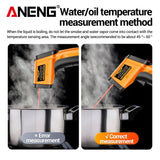 ANENG TH201 High sensitivity digital infrared measuring gun hygrometer backlight screen laser positioning non - contact temperat - ANENG TOOLS