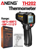 ANENG TH202 Infrared Thermometer Non - contact - 50~600℃ Digital Laser Temperature Meter LCD display Pyrometer Point Gun Tester - ANENG TOOLS