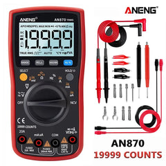 ANENG AN870 Digital Multimeter 19999 Counts True Rms Multimeters Transistor Tester Voltimetro Profesional Capacitance Meter
